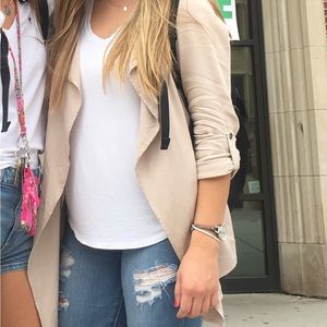 Tan boutique adjustable jacket